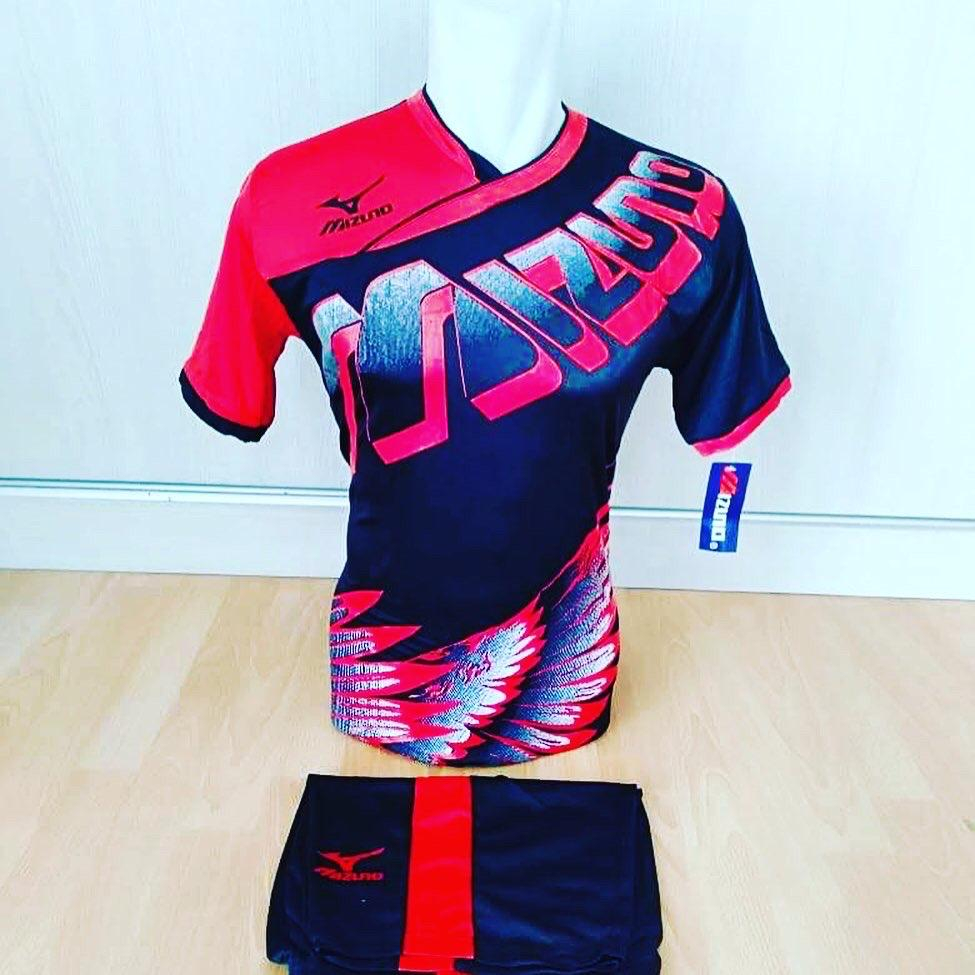 Jual Baju Voli Jersey Futsal Kaos Olahraga Sepak Bola Setelan Volly Kostum Volley Tenis Badminton Mizuno Shopee Indonesia