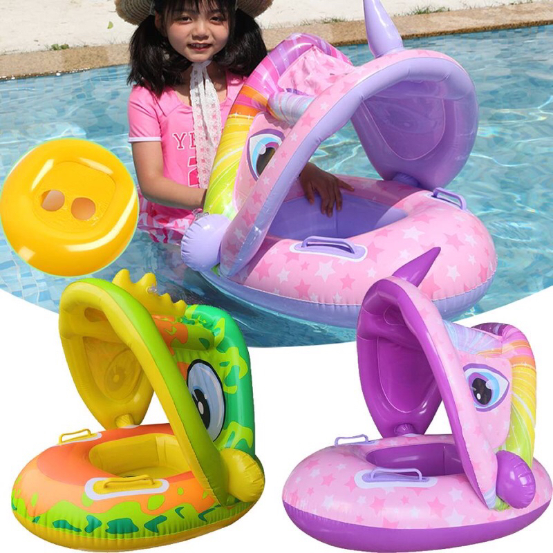 Jual Ban Renang Pelampung Anak Kanopi Motif Unicorn dan Dragon Naga ...