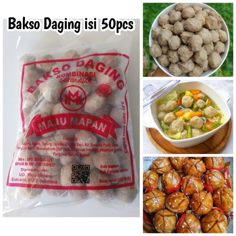 Jual Pentol Daging Maju Mapan Isi 50pcs Shopee Indonesia