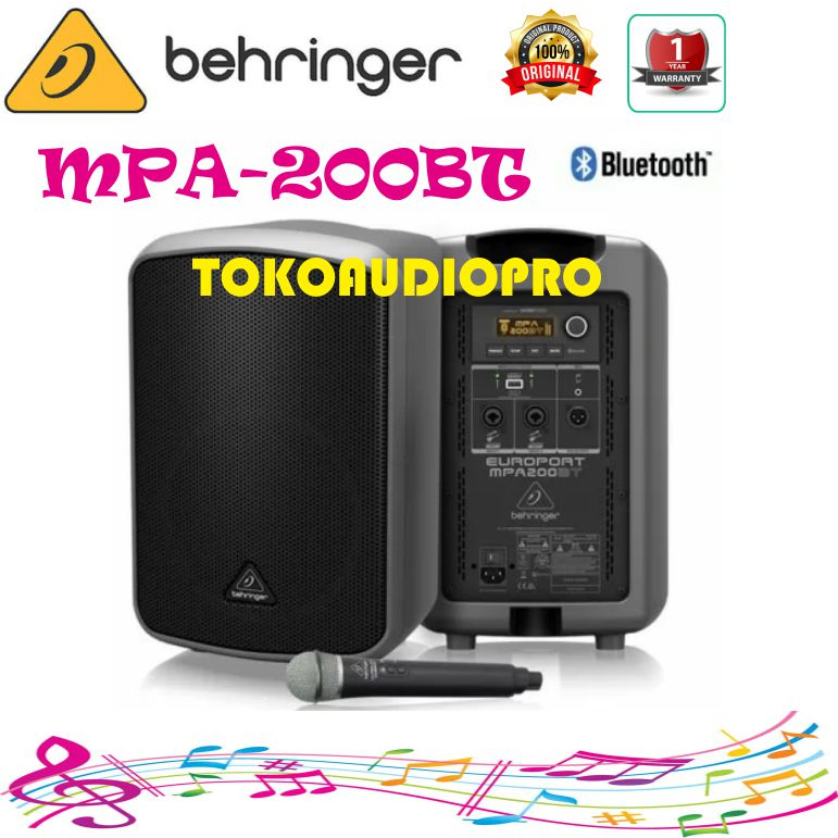 Jual Speaker Behringer MPA200BT 200W Speaker with Handheld