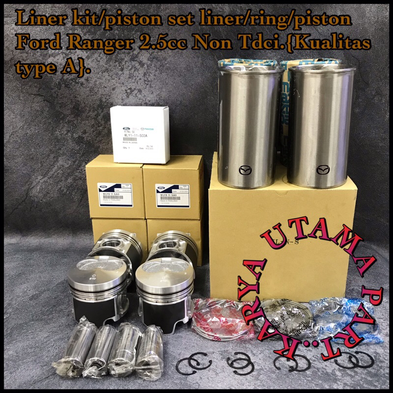 Jual Liner Kit/Piston Set Liner/Ring/Piston Ford Ranger 2.5cc Non TDCI ...