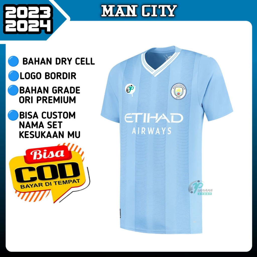 Jual Jersey Man.City Home New 2023 2024 Grade Ori Import Baju Bola