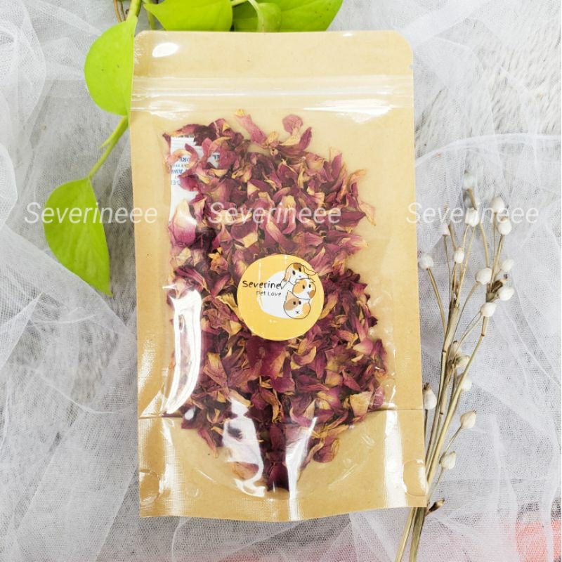 Jual 10gr Dried Rose Petals kelopak bunga mawar kering herbs