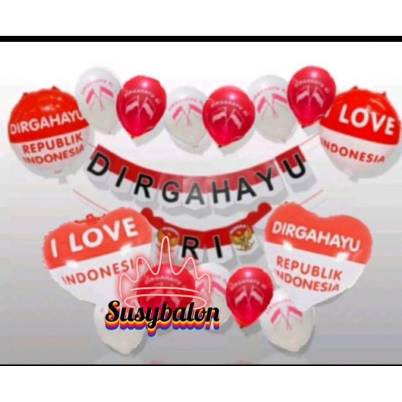 Jual Paket Simple Dekorasi Hut Ri/Simple Dekorasi Dirgahayu17 Agustus