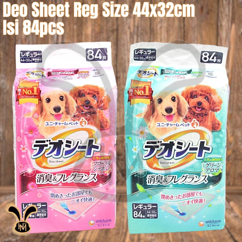 Jual Unicharm Pet Deo Sheet Anjing Wide Size Green 84 Pcs Underpad ...