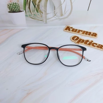 Kurma Optical Frame 5004 Kacamata Minus Wanita Lentur Oval Photocromic Anti Radiasi