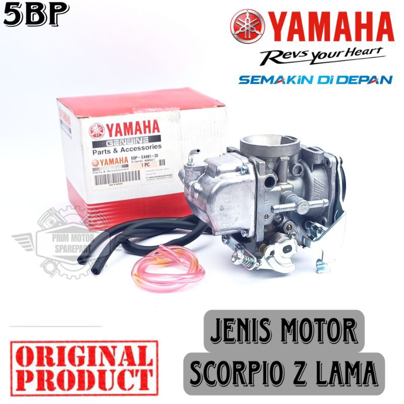 Jual KARBURATOR ORIGINAL 5BP MOTOR SCORPIO Z LAMA KUALITAS ASLI YAMAHA ...