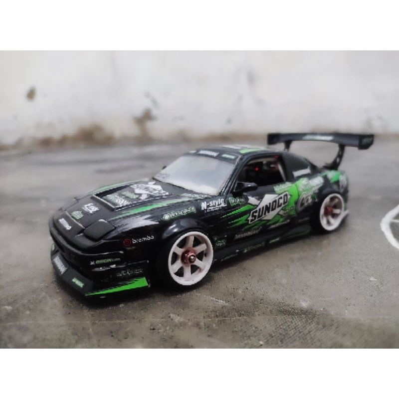 Jual kit mini rc drift urakan chassis 1/28-1/24 kit servo body ...