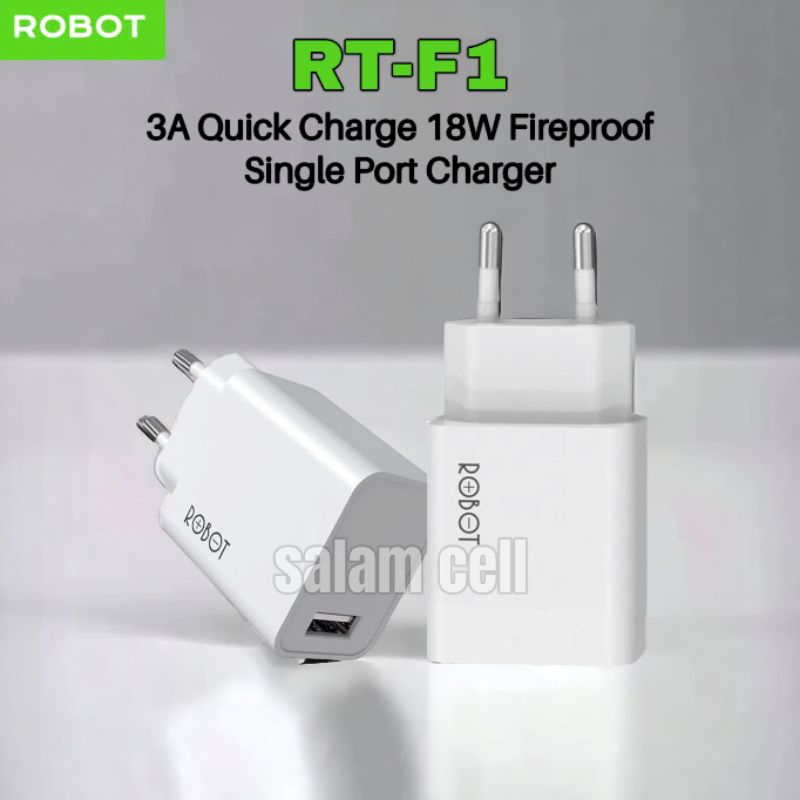Jual Charger HP ROBOT RT-F1 18W Quick Charger 3A Original ROBOT RTF1 ...