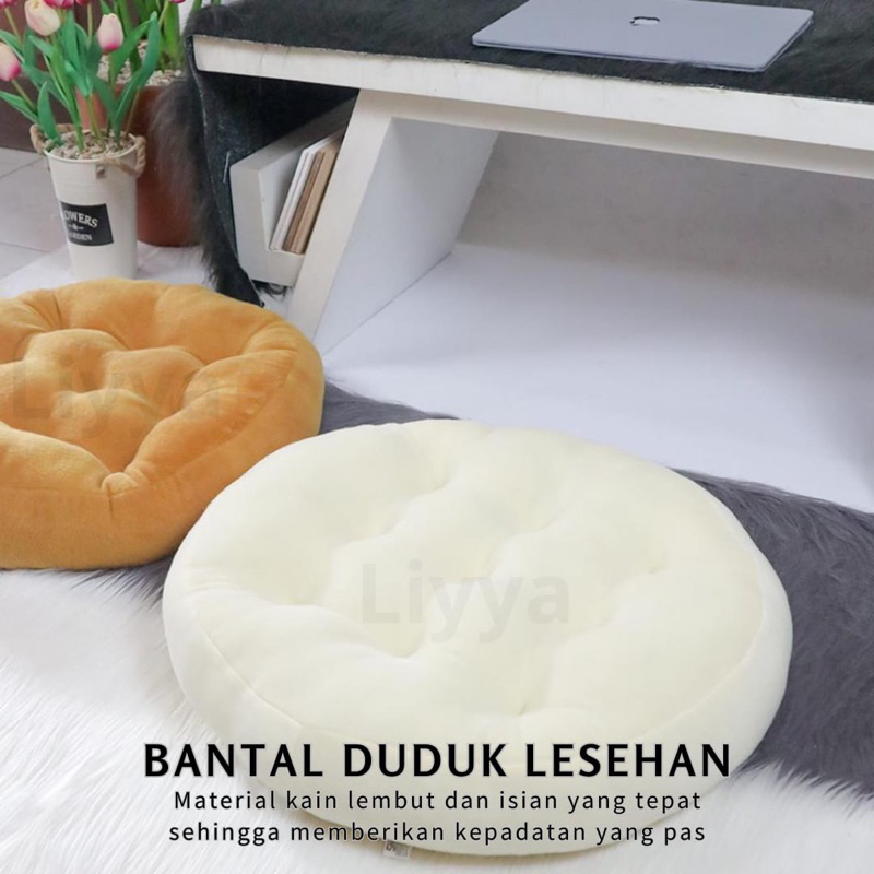Jual Liyya Cushion Ball Alas Bantal Duduk Bulat Lantai Kursi Sofa ...