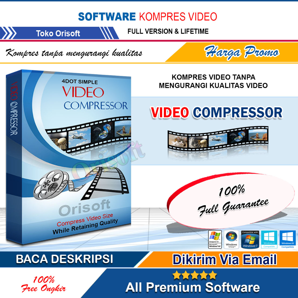 Jual Kompres File Video Up to 90 Simple Video Compressor Lifetime