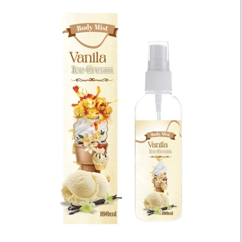 Jual Parfum Body Mist Vanilla Ice Cream 100ml / Body Mist Vanila Best ...