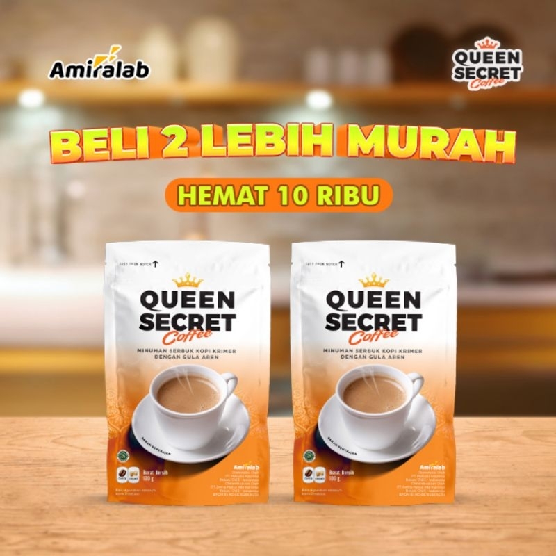 Jual Amiralab Queen Secret Coffee Minuman Kopi Herbal Solusi Membantu Kesehatan Wanita 100 Gr 1813