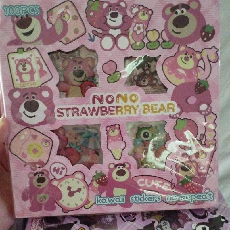 Jual sticker box sanrio dan lotso isi 100 pcs | Shopee Indonesia