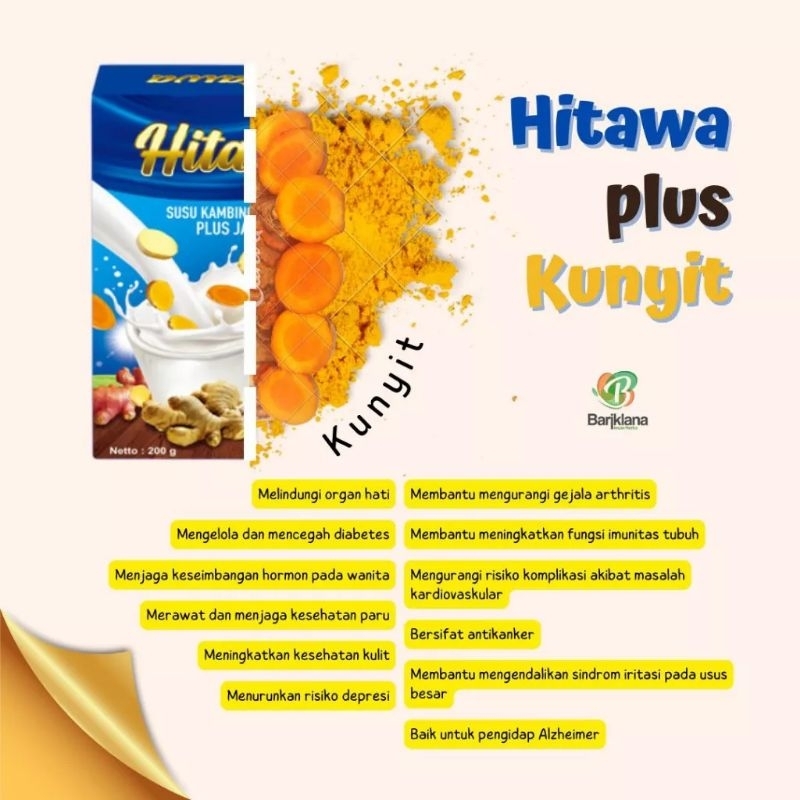 Jual HITAWA SUSU KAMBING ETAWA PLUS JAHE DAN TEMULAWAK | SUSU HITAWA ...
