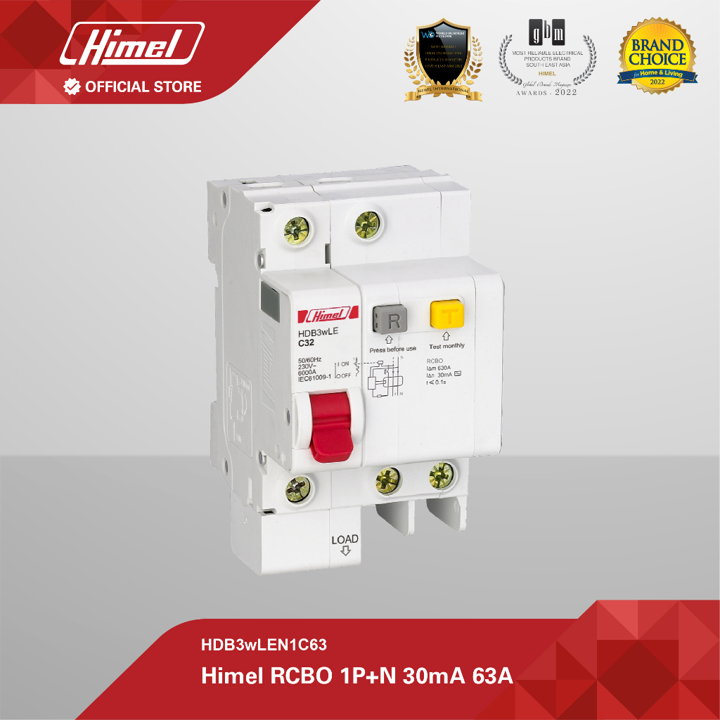 Jual Himel RCBO 1P+N 30mA 63A | Shopee Indonesia