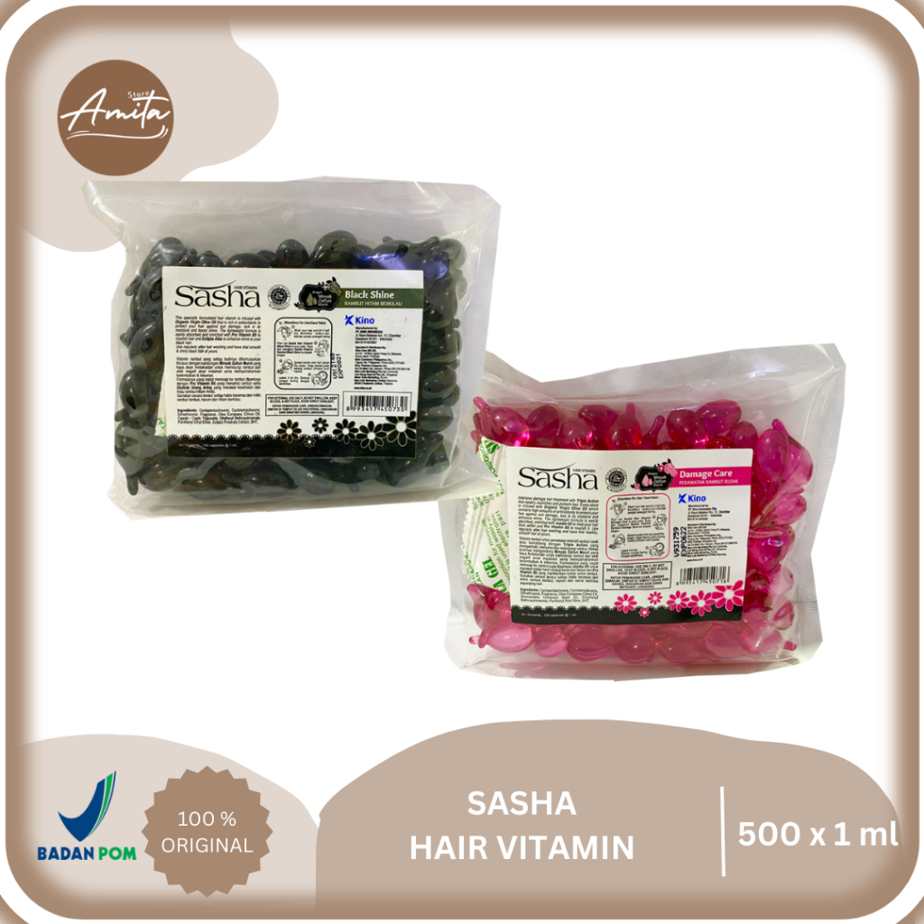 Jual SASHA HAIR VITAMIN ISI 500 PCS Shopee Indonesia