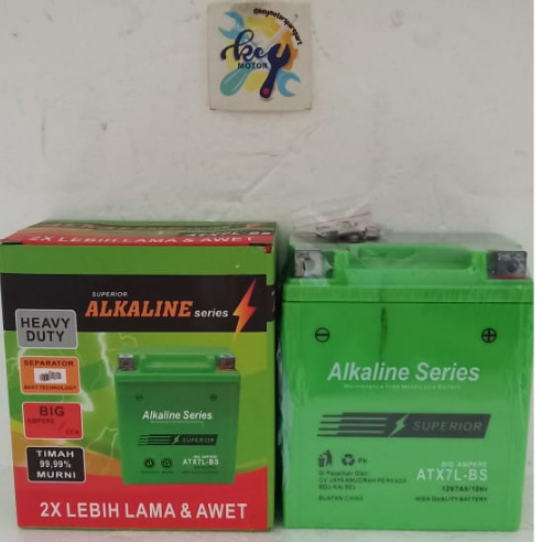 Jual Aki / Accu Kering Alkaline Alkalin Series Motor Kawasaki KLX 7A 7