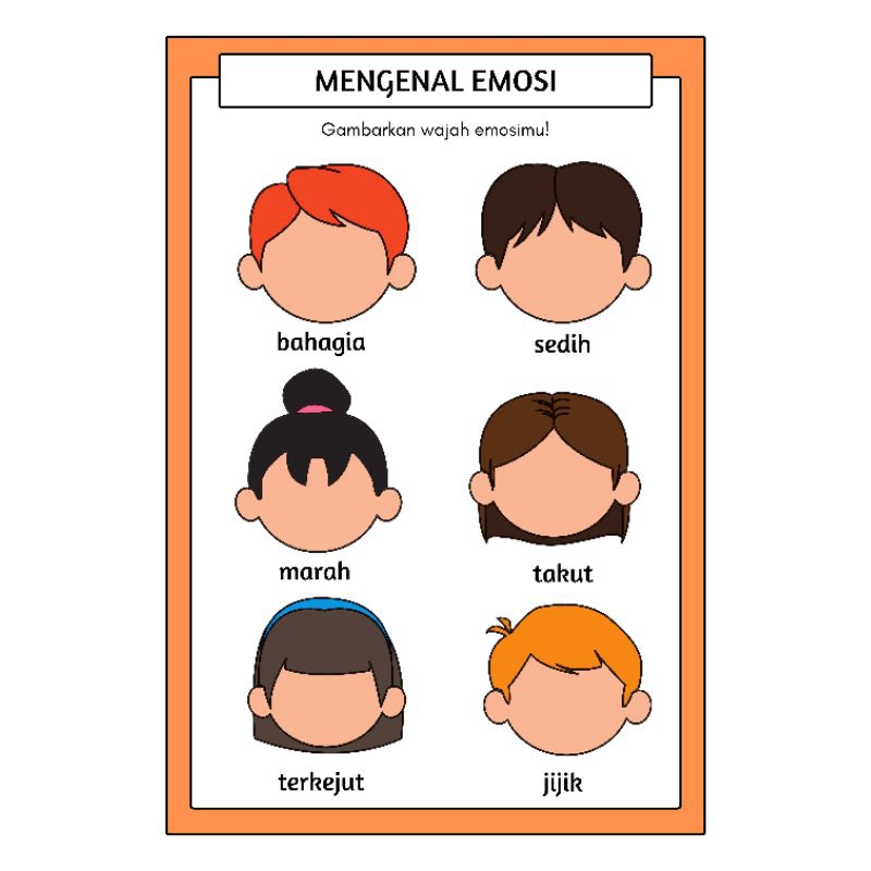 Jual Poster Mengenal Emosi Media BK Shopee Indonesia