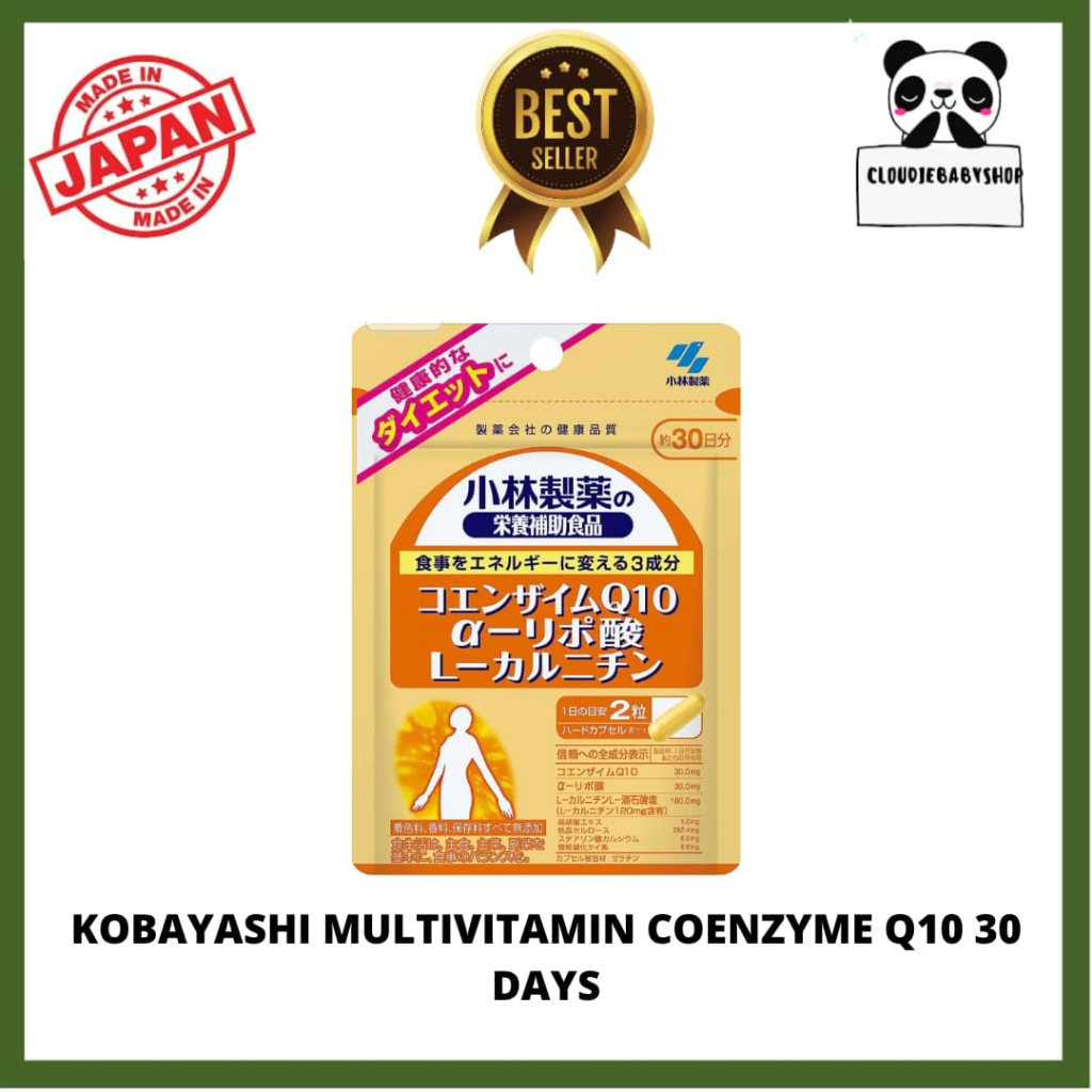 Jual Kobayashi Multi Vitamin Coenzyme Q10 for 30 Days original Japan