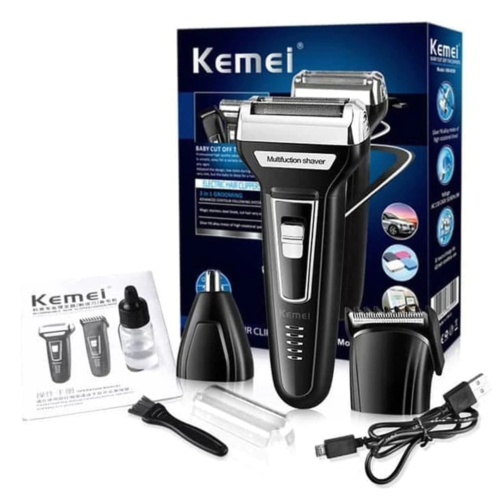 Kemei KM-6558 3in1 Wireless Hair Clipper Shaver | AutoStock