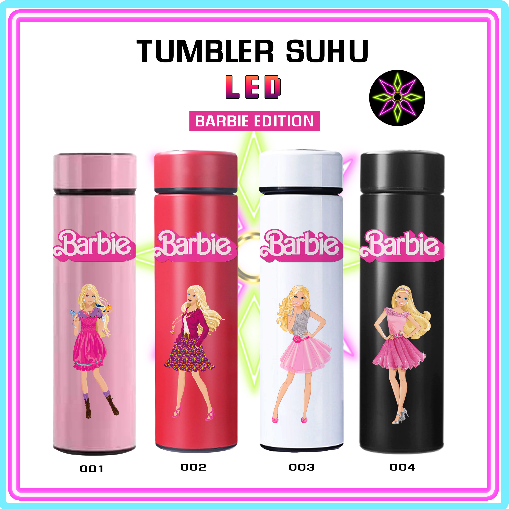 Jual Hikari Print Tumbler LED Barbie Edition Botol Minum Termos Tahan ...