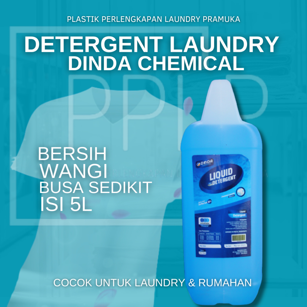 Jual DETERGENT LAUNDRY / SABUN PENCUCI BAJU DINDA LIQUID 5L | Shopee ...