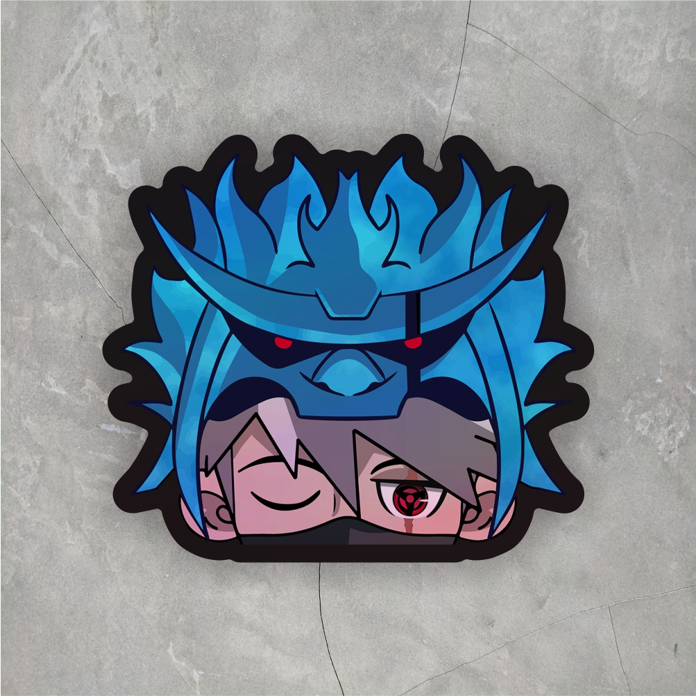 Jual Sticker Anime Hologram Hat Peeker Hatake Kakashi ukuran 5,6 cm ...