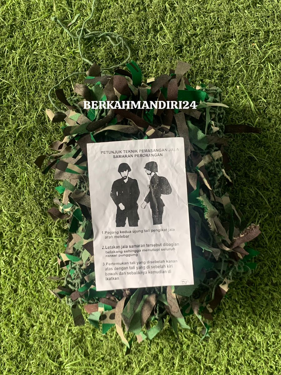 Jual Samaran Ransel Samaran Helm Jaring Jala Loreng Army TNI Militer ...