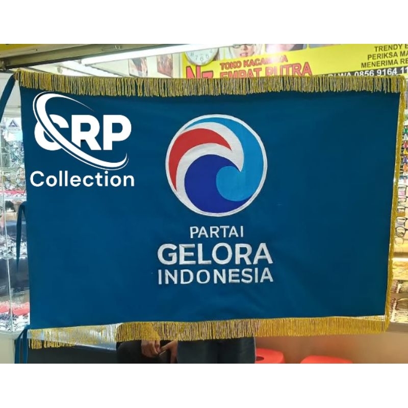 Jual Bendera Pataka Ruangan Partai Gelora,bordir,custom | Shopee Indonesia