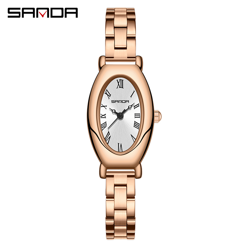 Jual SANDA 1123 Jam Tangan Wanita Analog Retro Style Tali Stainless ...