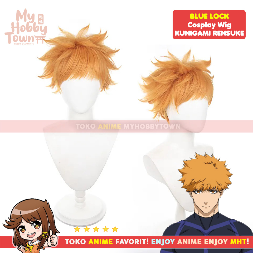 Jual Wig Cosplay Anime Blue Lock : Kunigami Rensuke Rambut Palsu ...