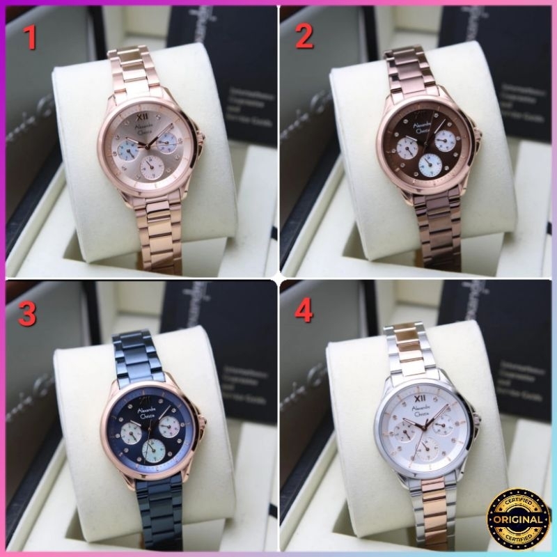 Jual ORIGINAL GARANSI RESMI 1 TAHUN JAM TANGAN WANITA ALEXANDRE ...