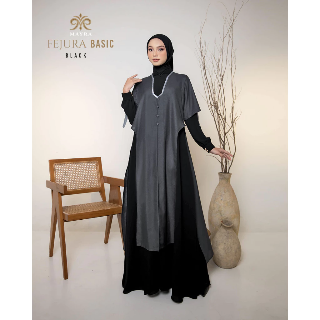 Mayra Basic Indonesia Dress Gamis Fejura