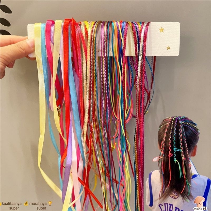 Jual Tali Rambut Lucu Anak Ikat Rambut Twisted Braid 20pcs | Shopee ...