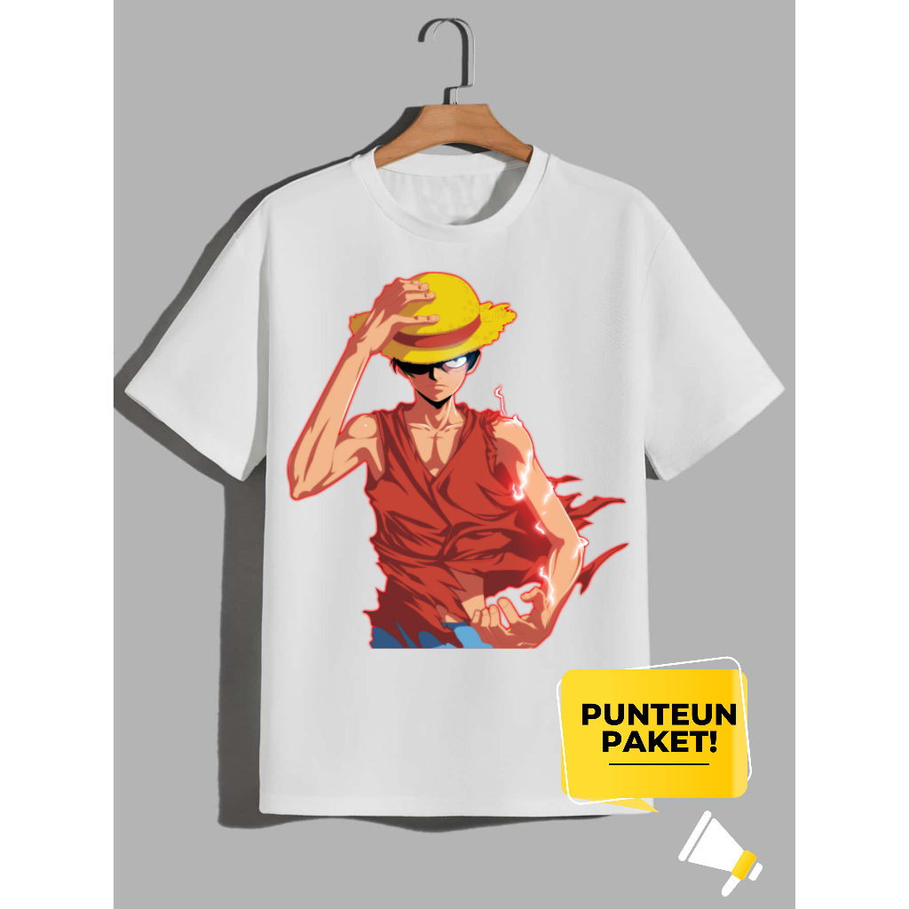 Jual Baju Kaos Distro One Piece Monkey D Luffy Shopee Indonesia