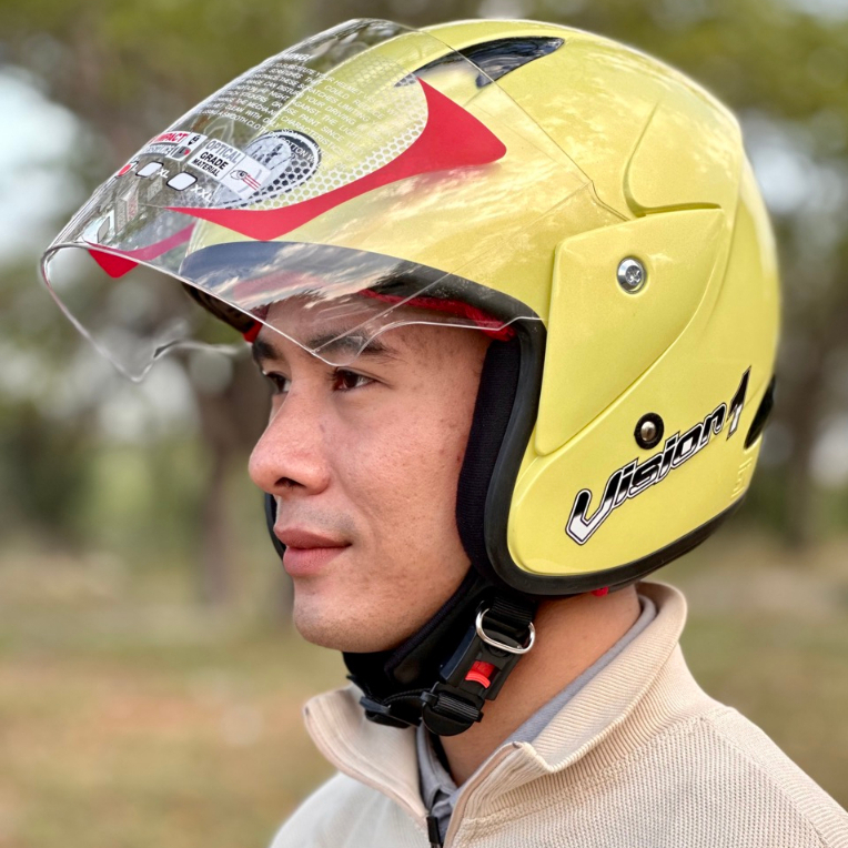 Jual Helm Dewasa Kyt Vision 1 Sni Dot Solid Kaca Pelangi Shopee Indonesia