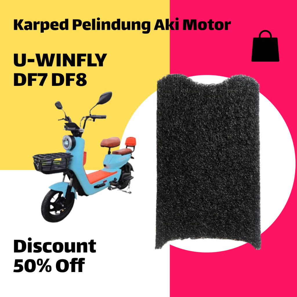 Jual Karpet sepeda motor listrik UwinFly DF7 DF8 Viral anti Slip Tahan