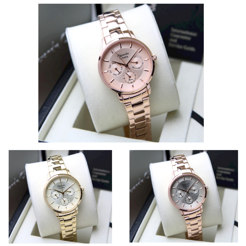 Jual Jam Tangan Wanita AC Alexandre Christie 2A88 Original - Stainless ...