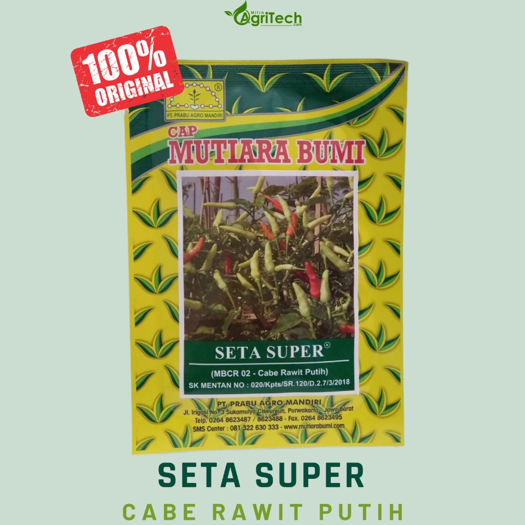 Jual Benih Bibit Cabe Rawit Seta Super Isi Gram Mutiara Bumi Cakra Shopee Indonesia