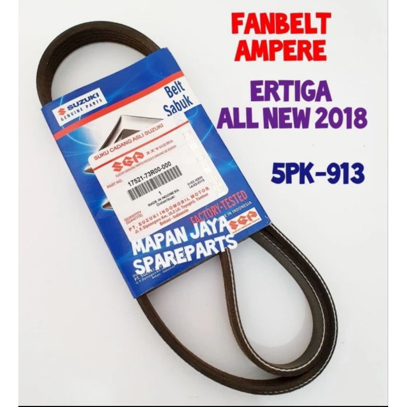 Jual Fan belt all new ertiga/ertiga XL7. tali kipas fan belt ALT 5pk913