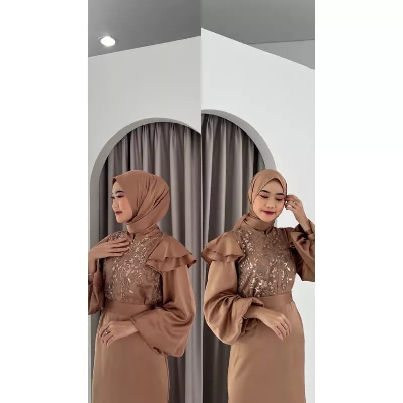 Jual GINA DRESS (2 MODEL) DUYUNG DAN MAYUNG SILK ROBERTO PREMIUM JUMBO