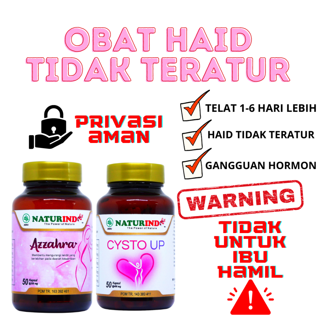 Jual Obat Haid Tidak Teratur Telat Datang Bulan Original Pelancar Haid