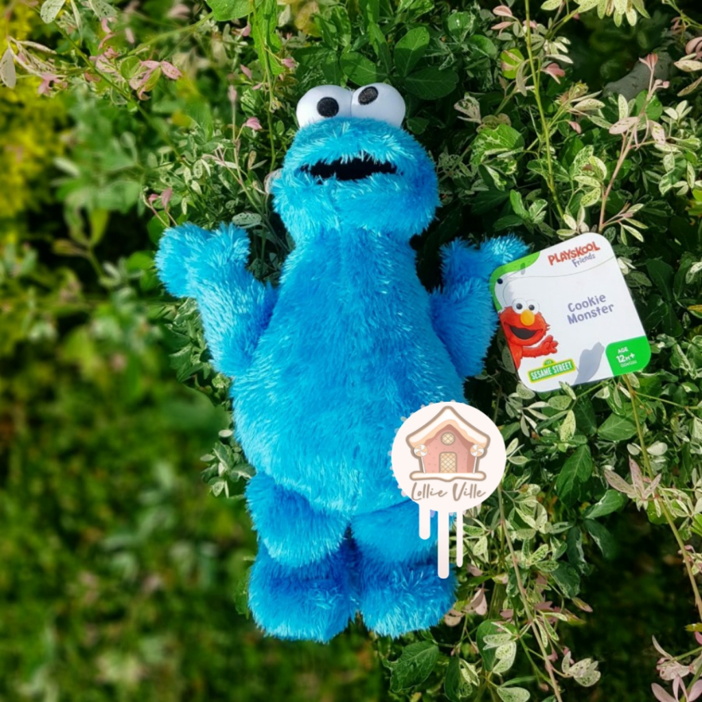 Jual Sesame Street Cookie Monster Plush Doll 26cm | Shopee Indonesia