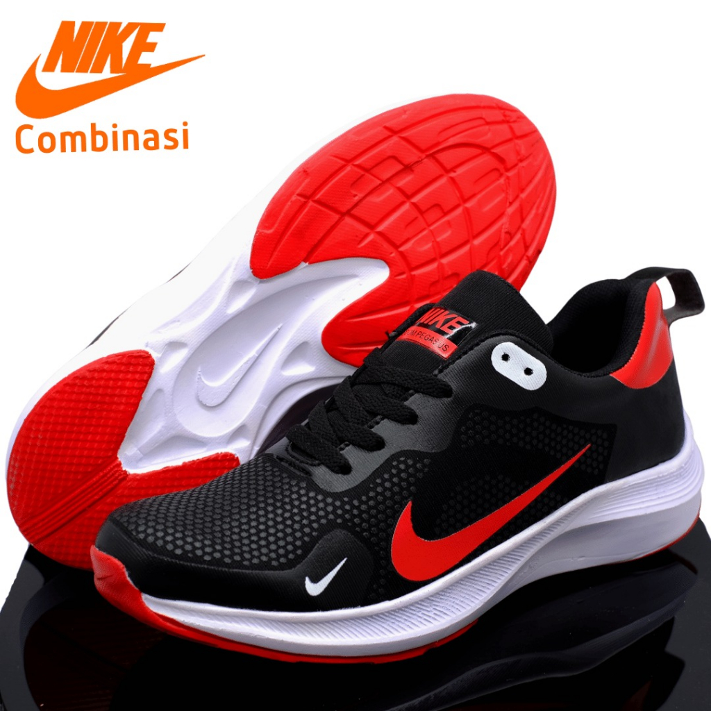 Jual Sepatu Running Olahraga Terbaru Sneakers Pria Sepatu Hitam Putih Bisa Cod Shopee Indonesia