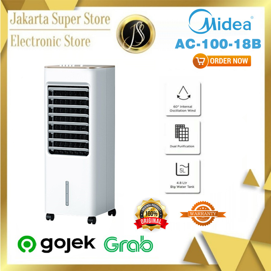 Jual MIDEA Air Cooler AC100-18B Pendingin Penyejuk Udara MURAH MERIAH ...