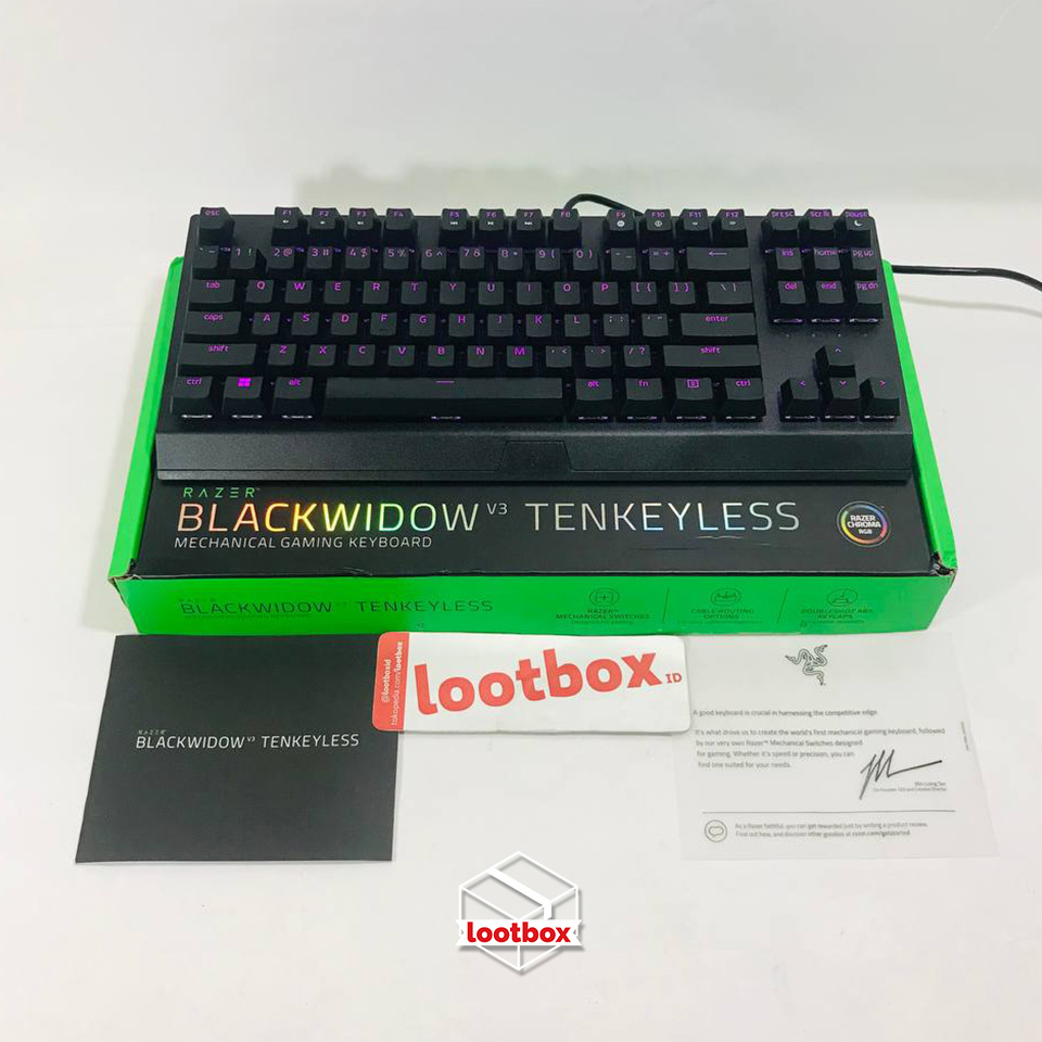 Jual Keyboard Gaming USB Mechanical Razer Blackwidow v3 TKL SECOND