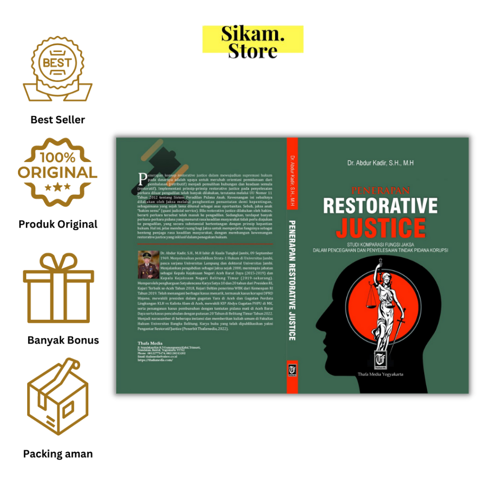 Jual PENERAPAN RESTORATIVE JUSTICE STUDI KOMPARASI FUNGSI JAKSA DALAM ...