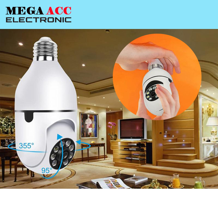 Jual Ip Camera Wireless PTZ Rotating Light Bulb With Night Vision 4IR ...