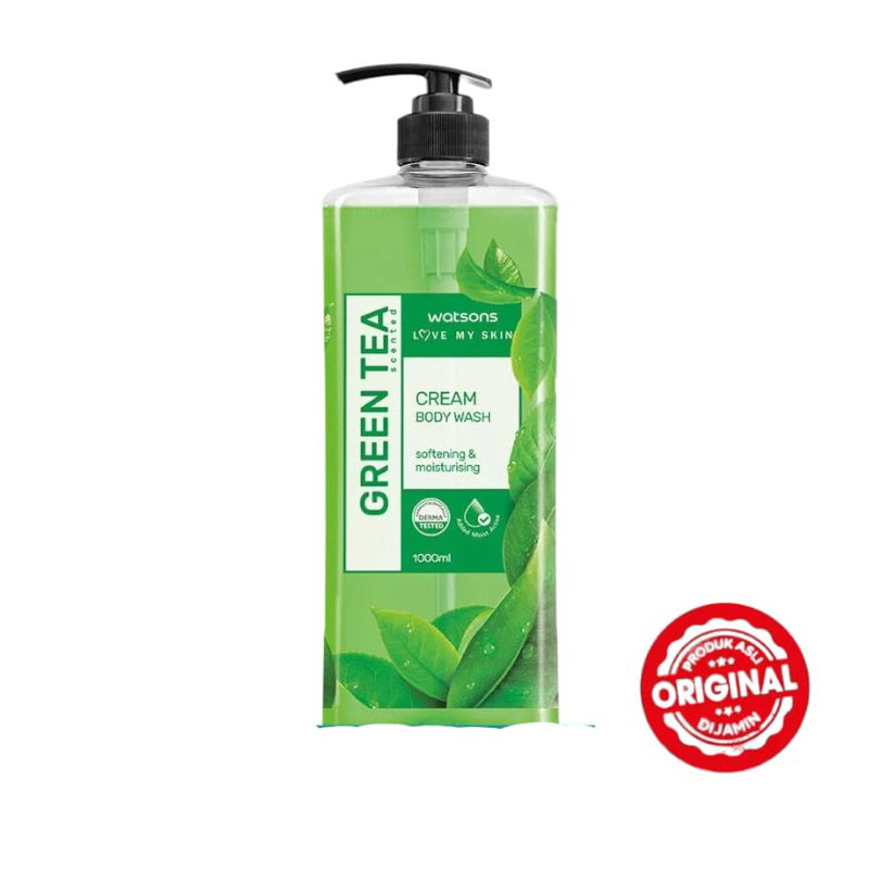 Jual Watsons Shower Gel/Body wash Greentea 100ml Sabun Mandi 1 Liter